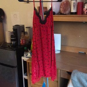 Red heart nightgown